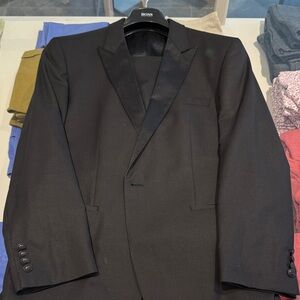 BOSS Black Satin-Lapel Tuxedo Jacket